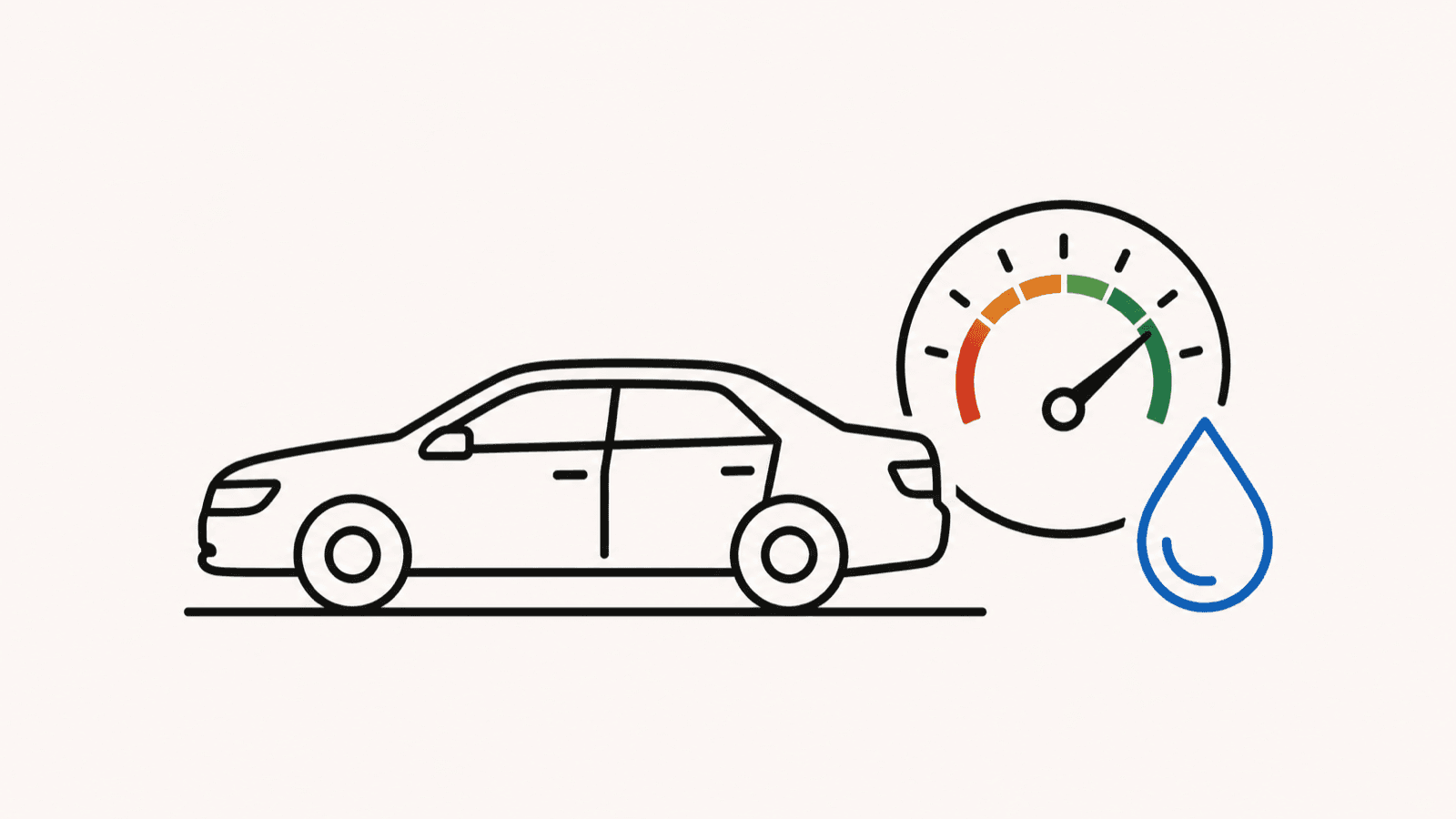 Illustration of vehicle fuel economy and running cost