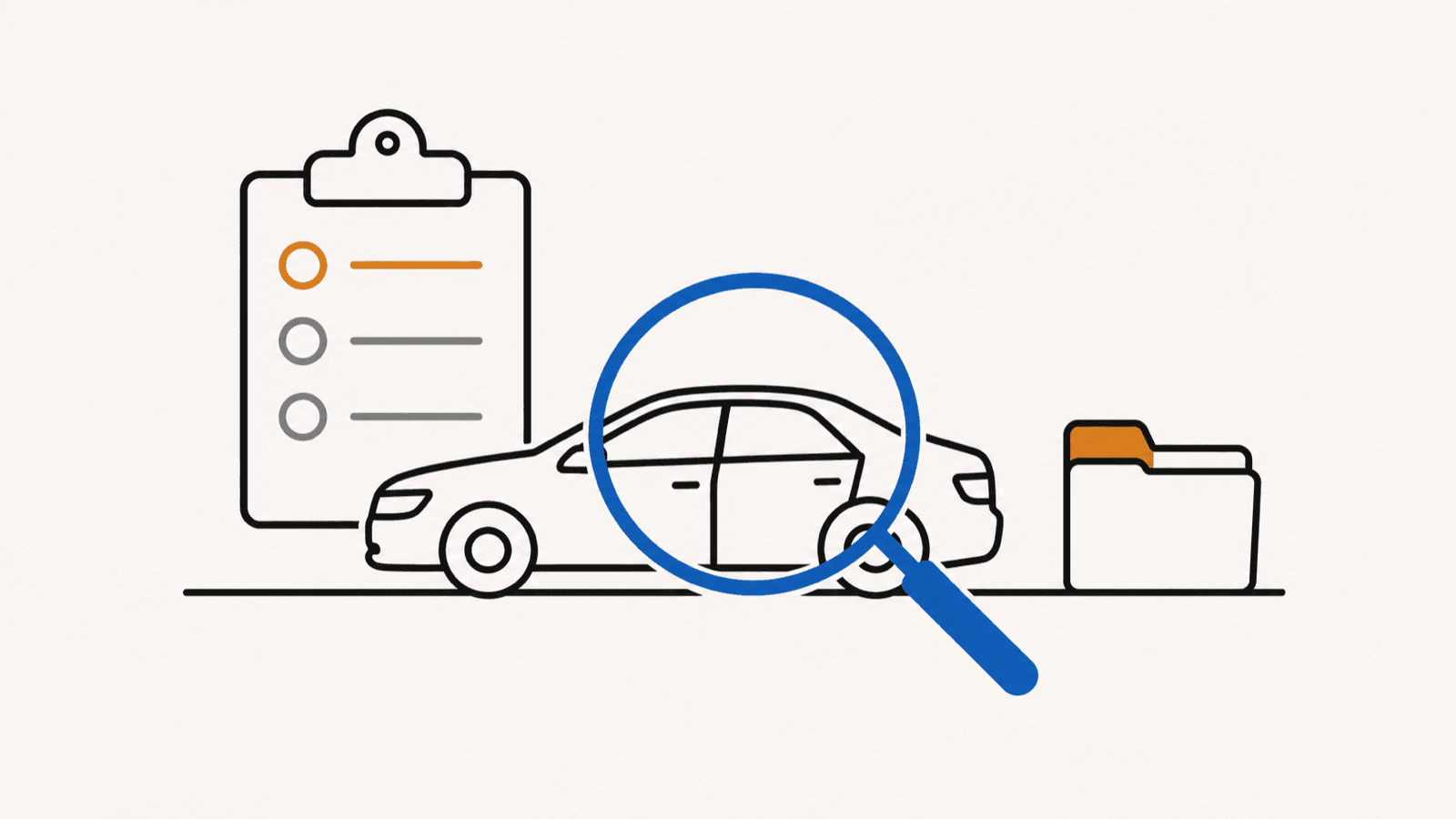 Illustration of an official vehicle defect investigation